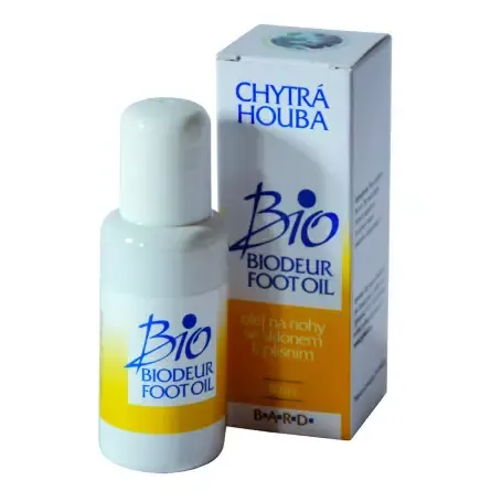 Původní obal Biodeur Foot Oil s krabičkou Chytrá houba